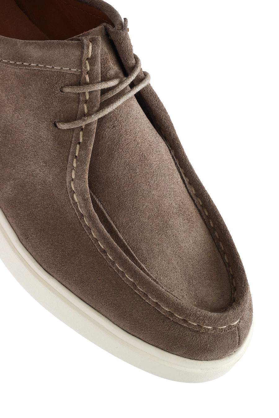 Men's Beige Suede Leather Casual Shoes