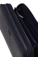 Male Navy Leather Wallet | Derimod