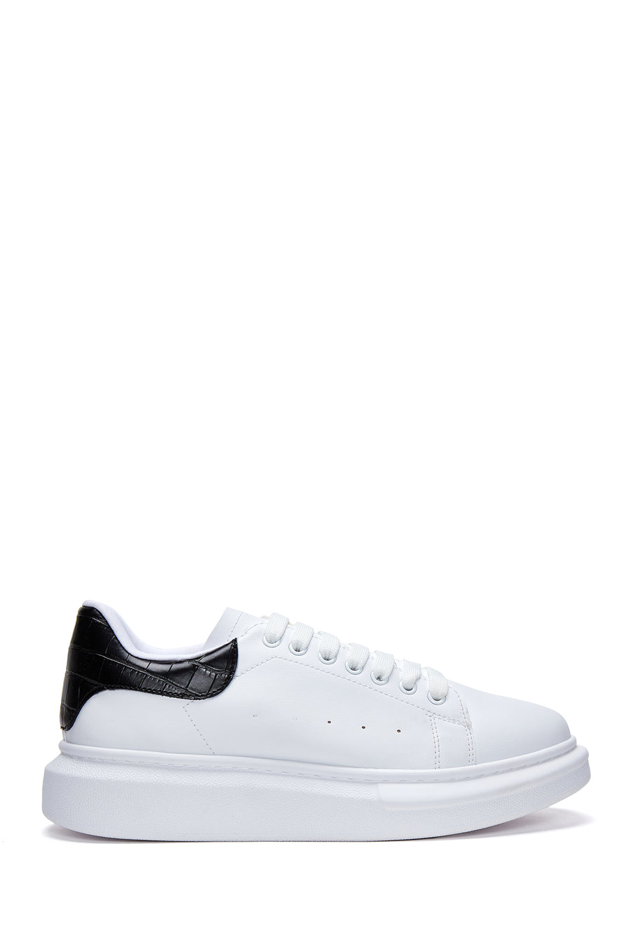 Men's White Thick Soled Sneaker 23WFD662018 | Derimod