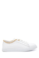 Kadın Deri Zincirli Sneaker | Derimod