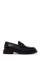 Derimod Black Erkek Siyah Deri Casual Loafer | Derimod