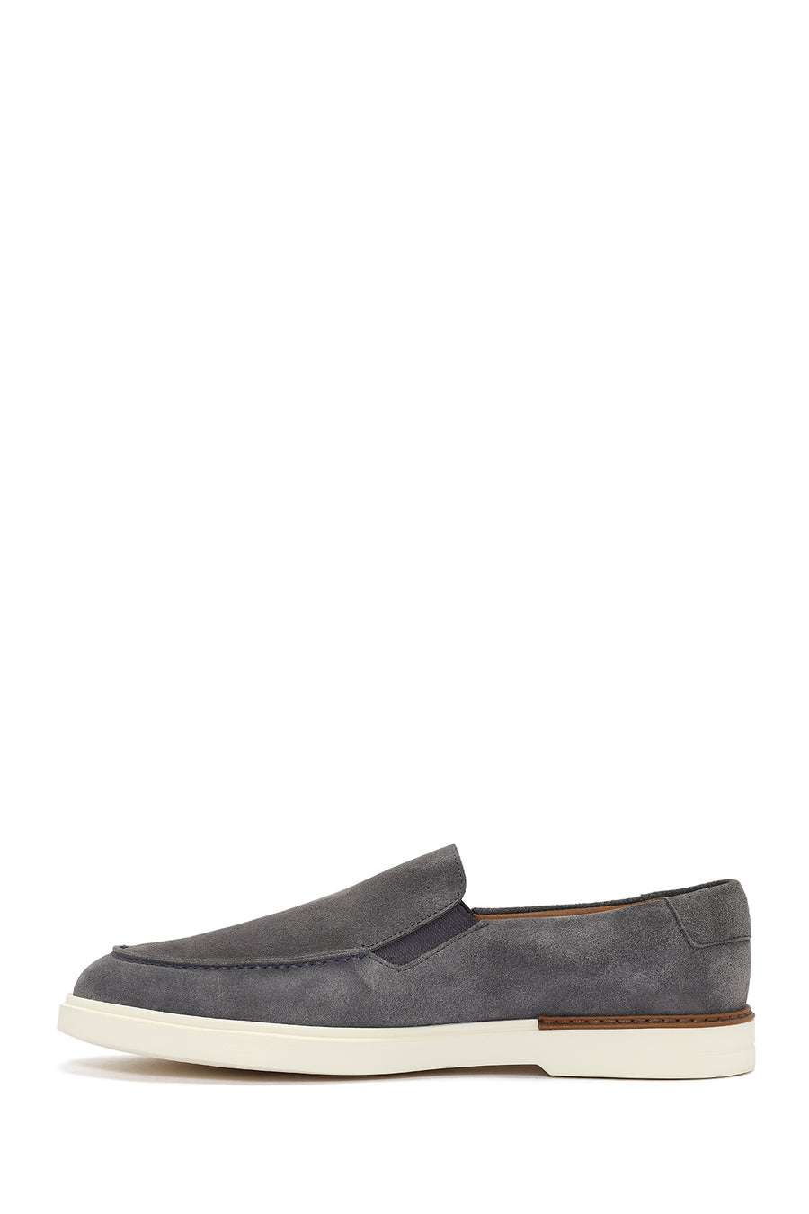 Men's Gray Suede Leather Casual Loafer