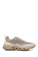 Derimod Studio Women's Beige Lace-Up Thick-Soled Sneaker | Derimod