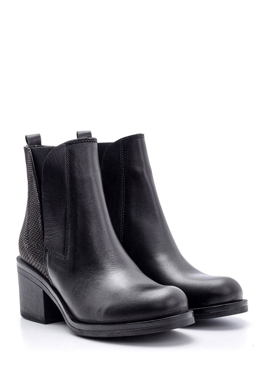 Women's Heeled Leather Boots