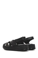 
Women's Black Thick Sole Leather Comfort Sandal
 | Derimod