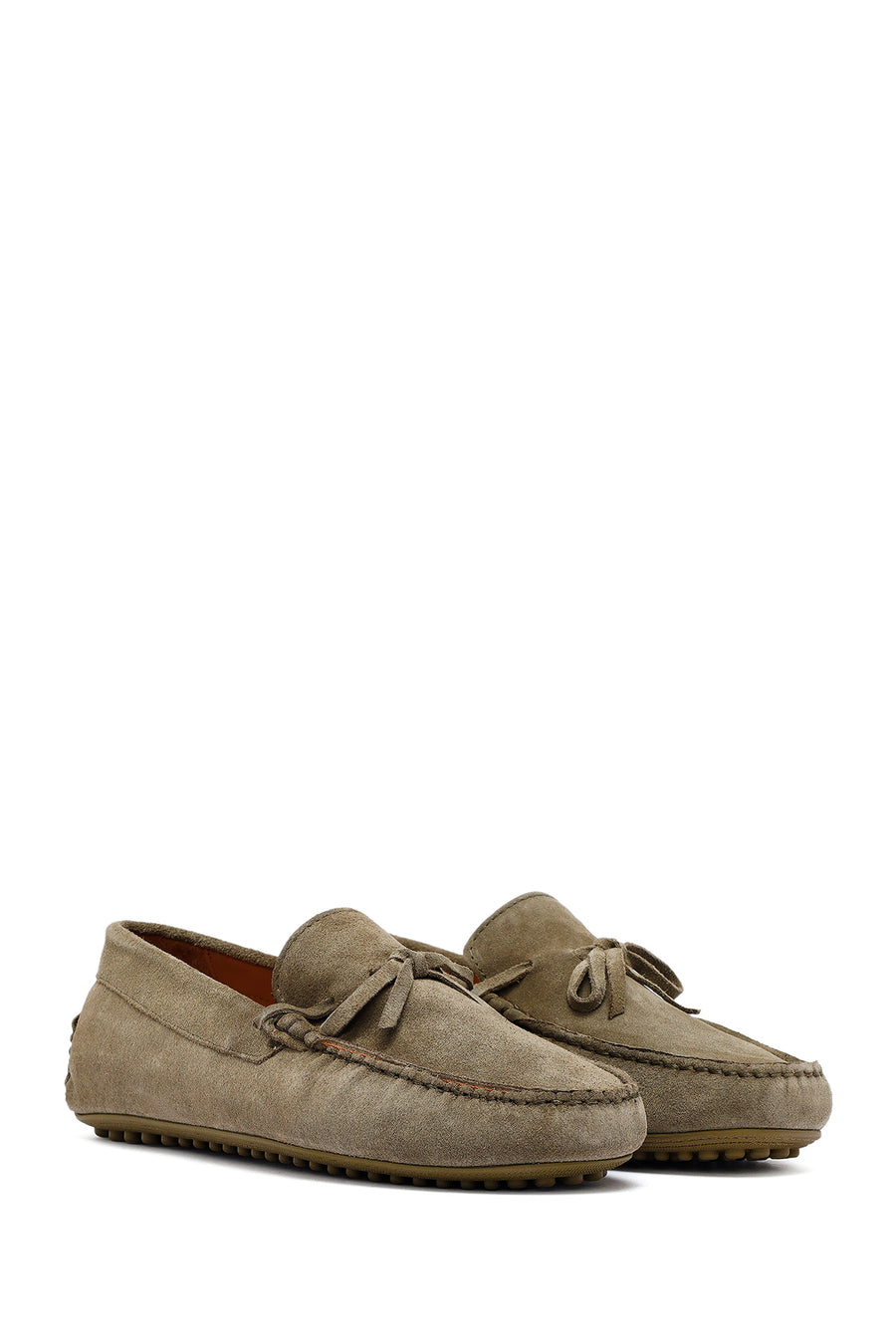 Men's Khaki Suede Leather Loafer