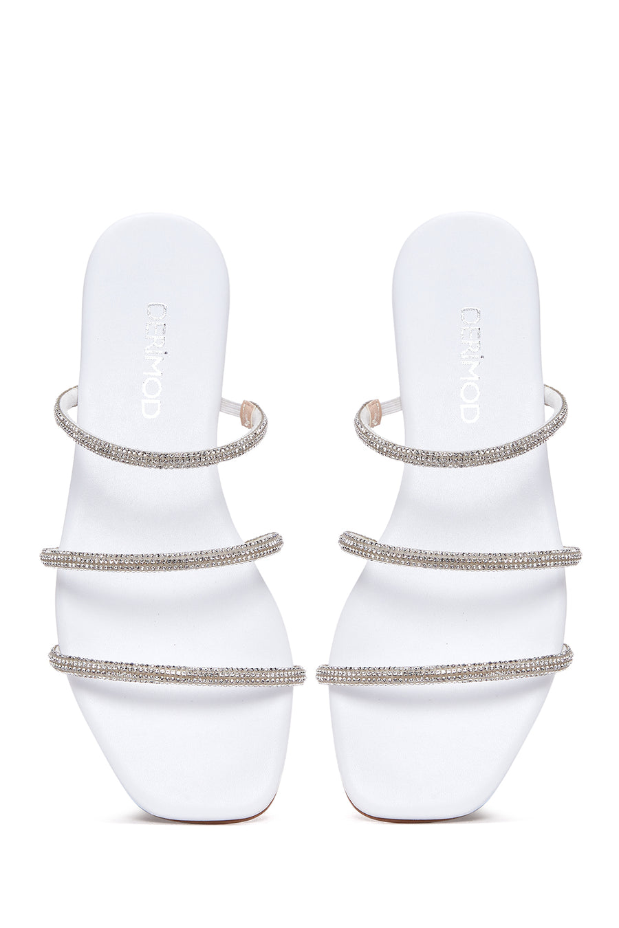Women's Silver Stone Derimod X Whenever Company Flat Slippers