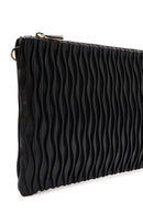 Women's Black Long Chain Strap Printed Clutch Bag | Derimod