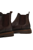 Male Brown Leather Chelsea Boots | Derimod