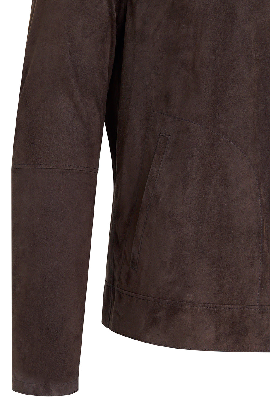 Clint Men's Brown Suede Double-Sided Leather Jacket