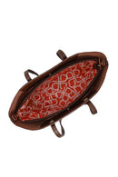Woman Brown Long-Strap Braided Shoulder Bag | Derimod