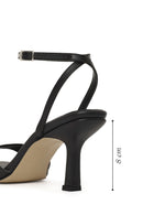 Women's Black Ankle Buckle Thin Heel Sandals | Derimod