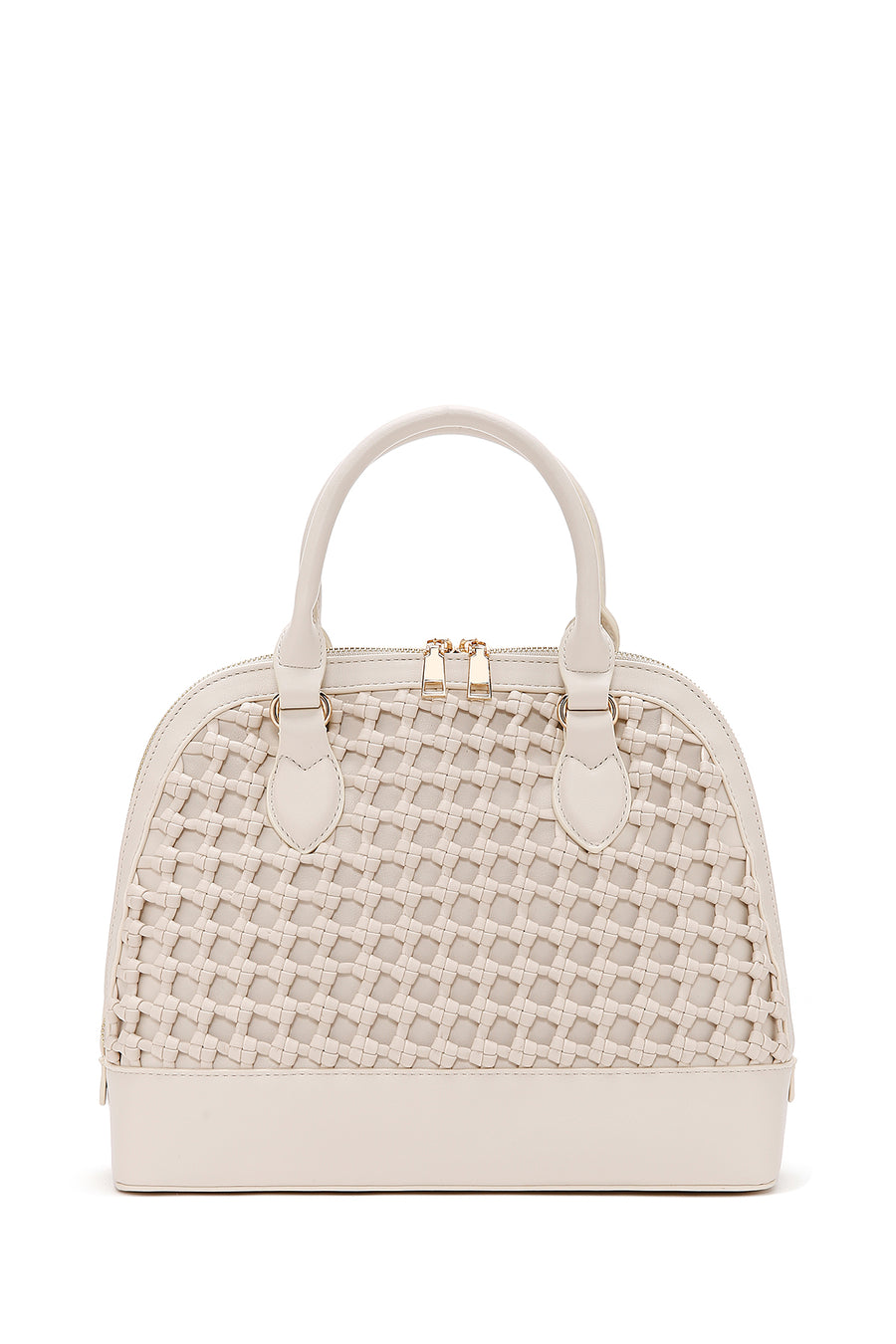 Women's Beige Long Strap Knitted Shoulder Bag