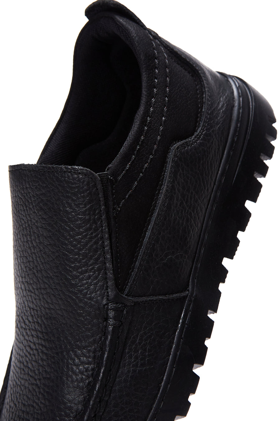 Men's Black Leather Casual Loafer
