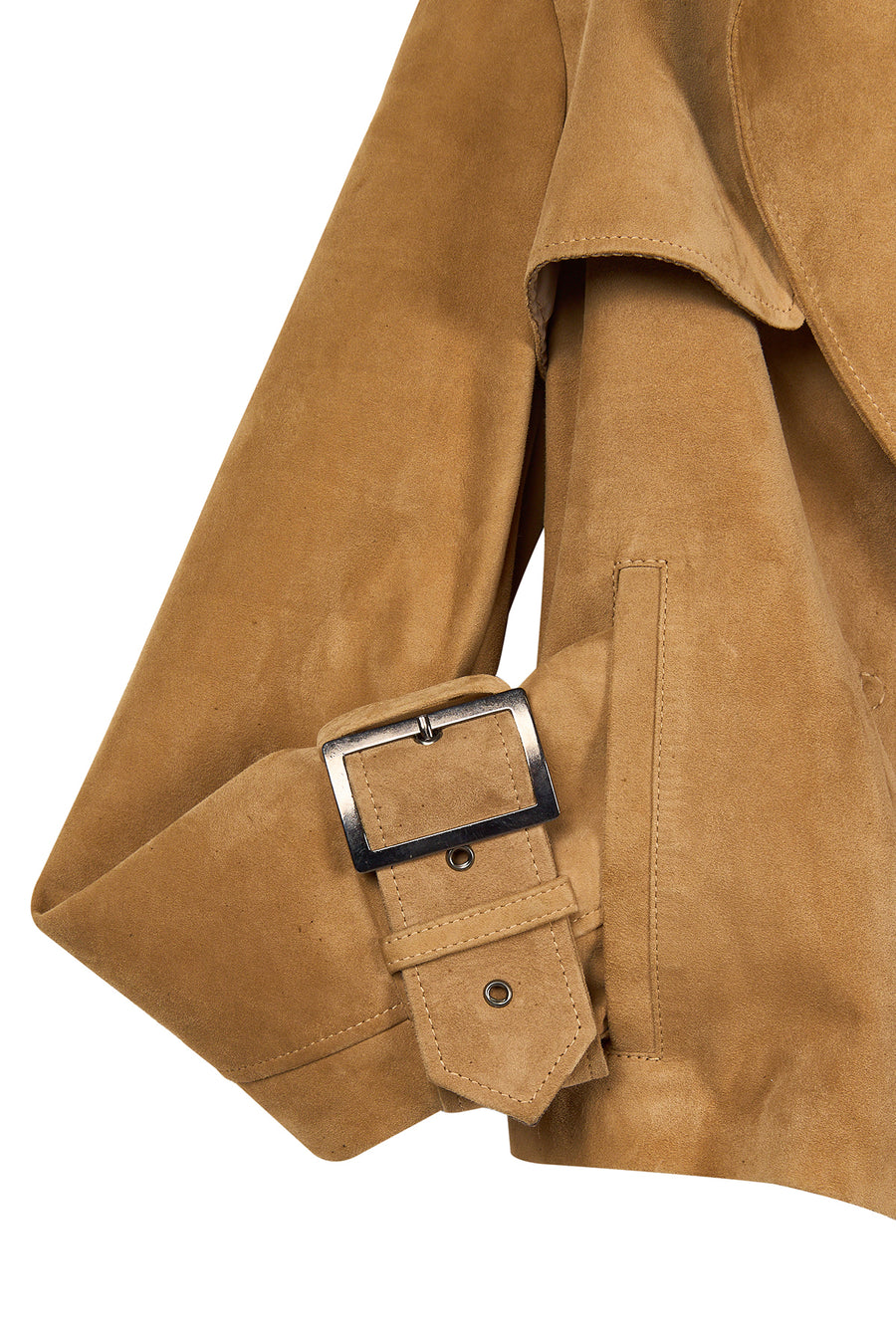 Portofino Woman Camel Suede Leather Jacket