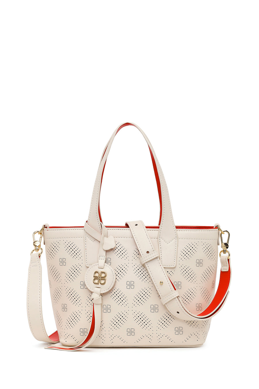 Woman White Long Strap Patterned Shoulder Bag 26SBD251018 | Derimod