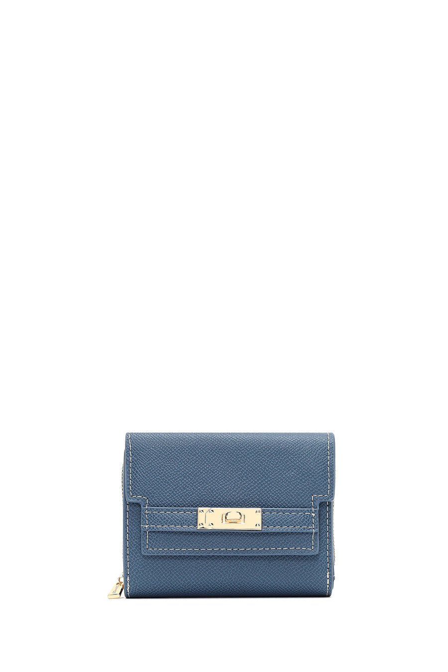 Women's Blue Printed Wallet 000A2D5619CV | Derimod