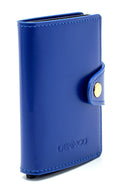 Women's Blue Leather Card Holder | Derimod