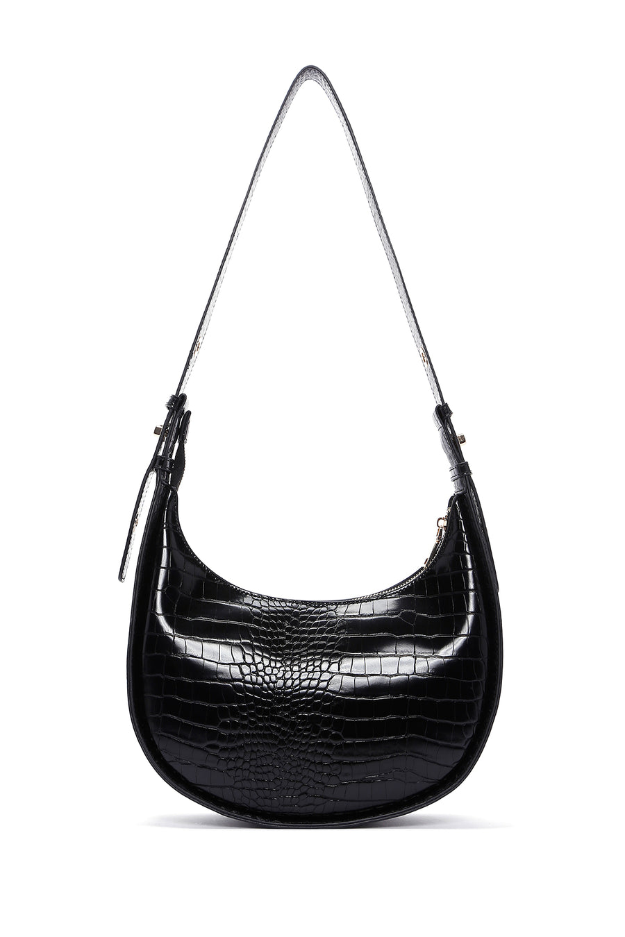 Women's Black Crocodile Handbag