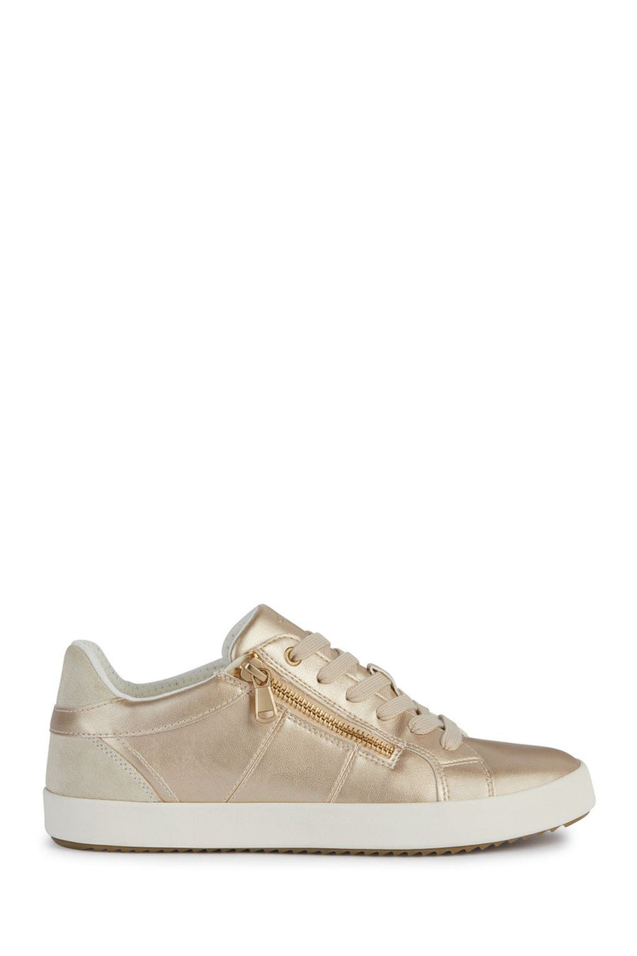 Geox Women's Gold Blomiee Lace-Up Leather Sneaker D366HE0AJ22C2L5V | Derimod