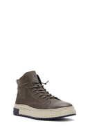 Male Mink Zip Closure Nubuck Leather Sport Boots | Derimod
