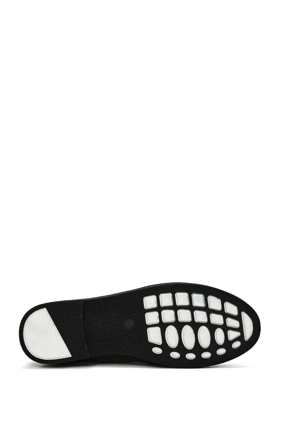 Women's Black Buckle Leather Loafer