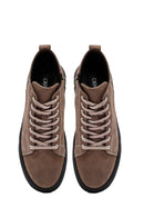 Men's Beige Zippered Nubuck Leather Sports Boots | Derimod