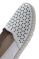 Kadın Beyaz Deri Comfort Loafer | Derimod