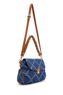 Women's Blue Long Strap Jean Fabric Shoulder Bag | Derimod