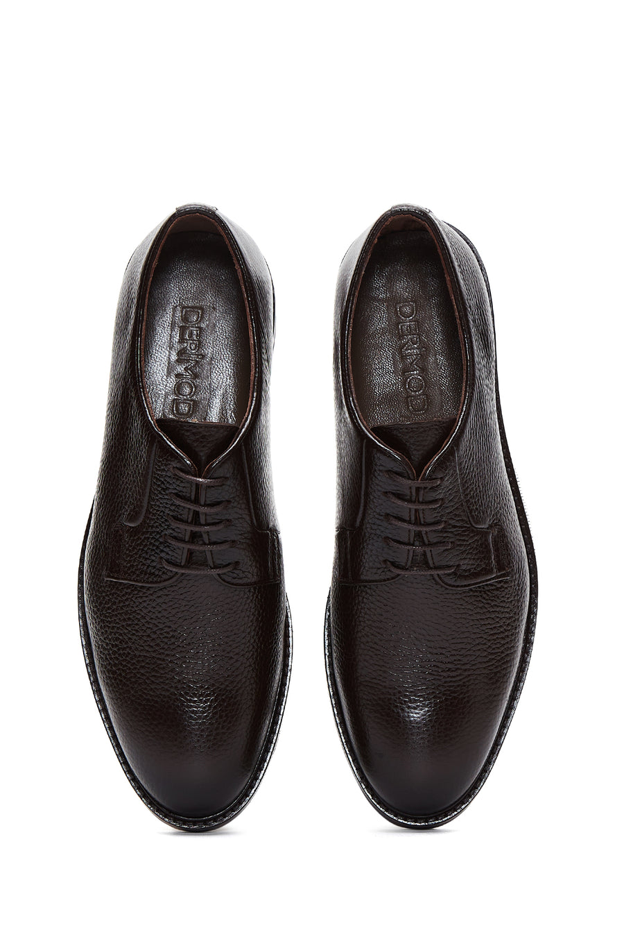 
Men's Brown Lace-Up Leather Classic Shoes
