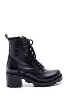 Women's Mid-Heel Leather Boots | Derimod