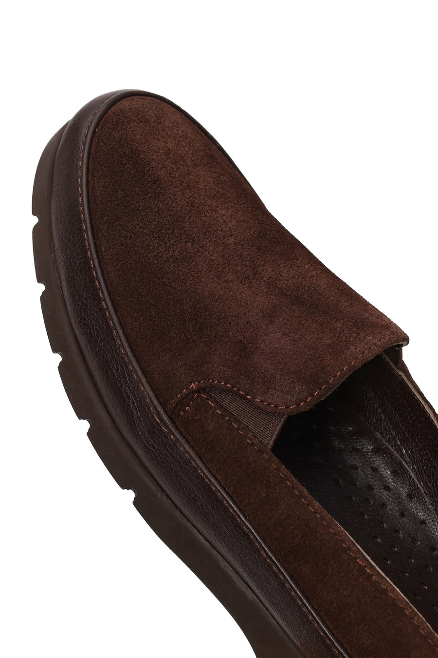 Woman Brown Suede Comfort Loafer