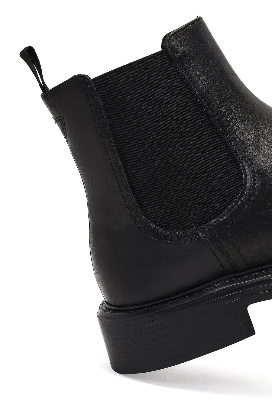 Men's Black Leather Casual Chelsea Boot