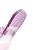 Women's Purple Transparent Jelly Slippers | Derimod
