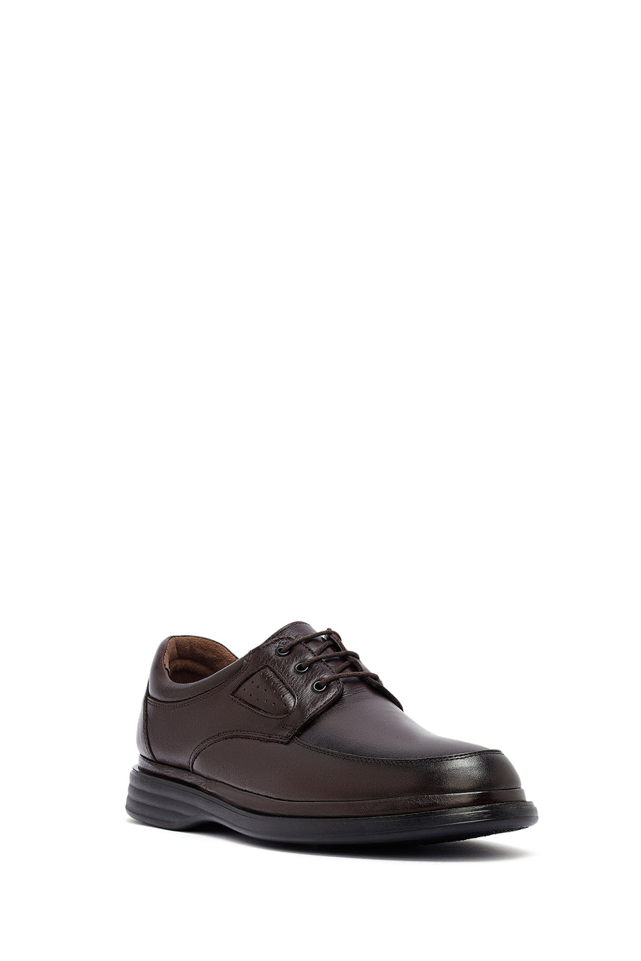 Men's Brown Lace Up Leather Casual Shoes