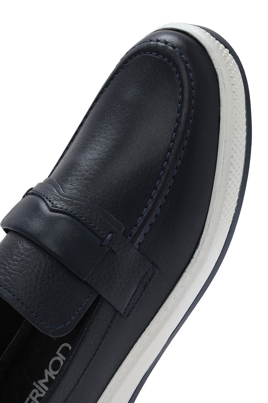 Men's Navy Blue Leather Loafer