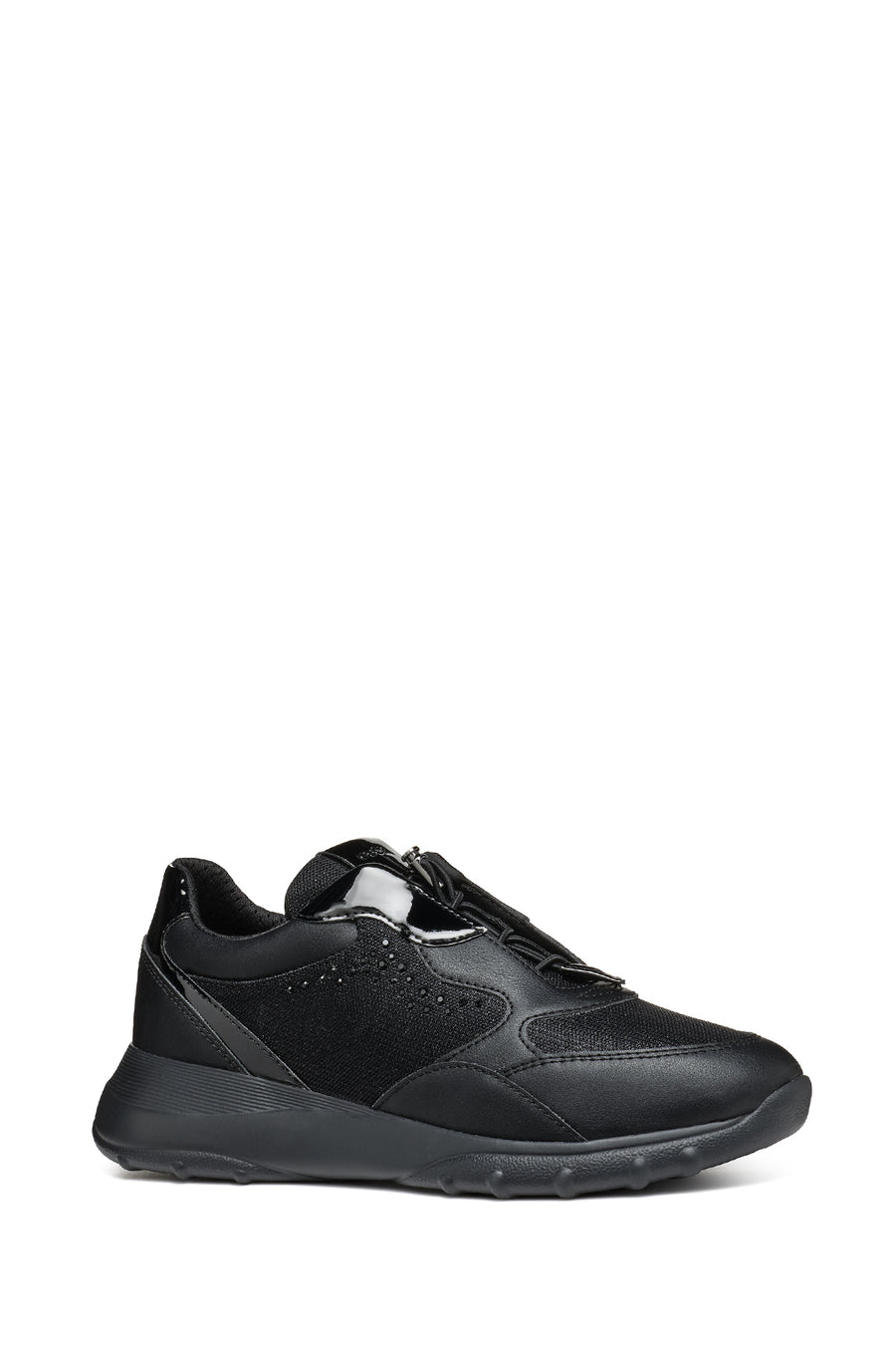Geox Women's Black Alleniee B Stone Detailed Sneaker