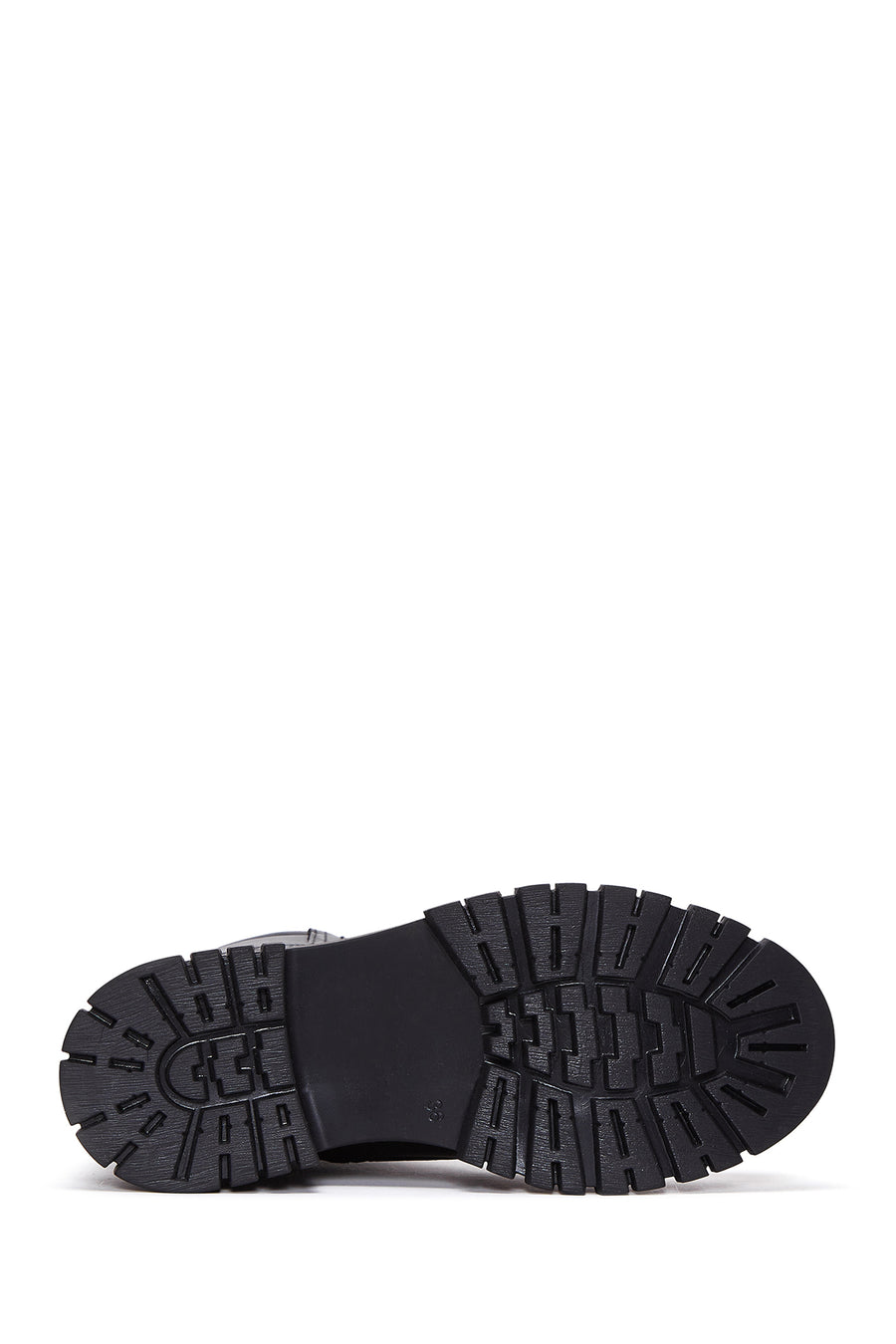 Women's Black Boots Zippered Leather Boots
