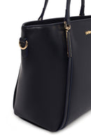 Woman Navy Long-Strap Classic Shoulder Bag | Derimod