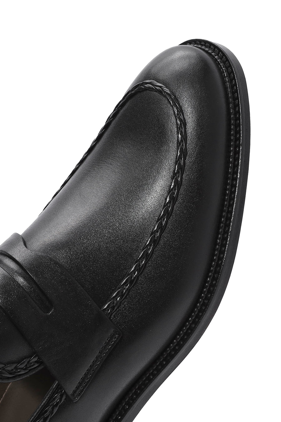 Erkek Siyah Deri Klasik Loafer