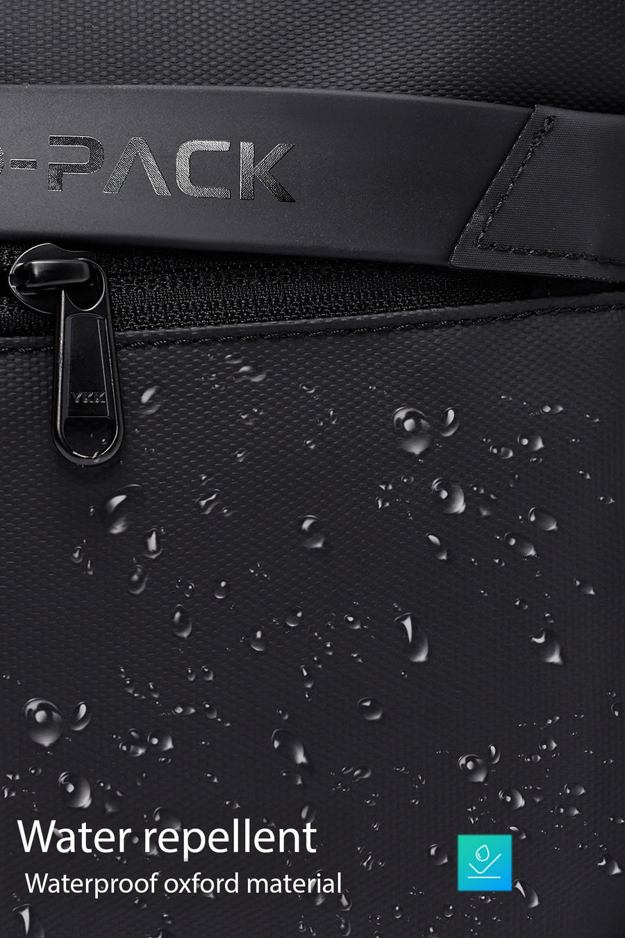 D-Pack Men's Black Fabric Handbag