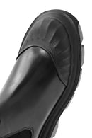 Men's Black Thick Soled Leather Chelsea Boots | Derimod