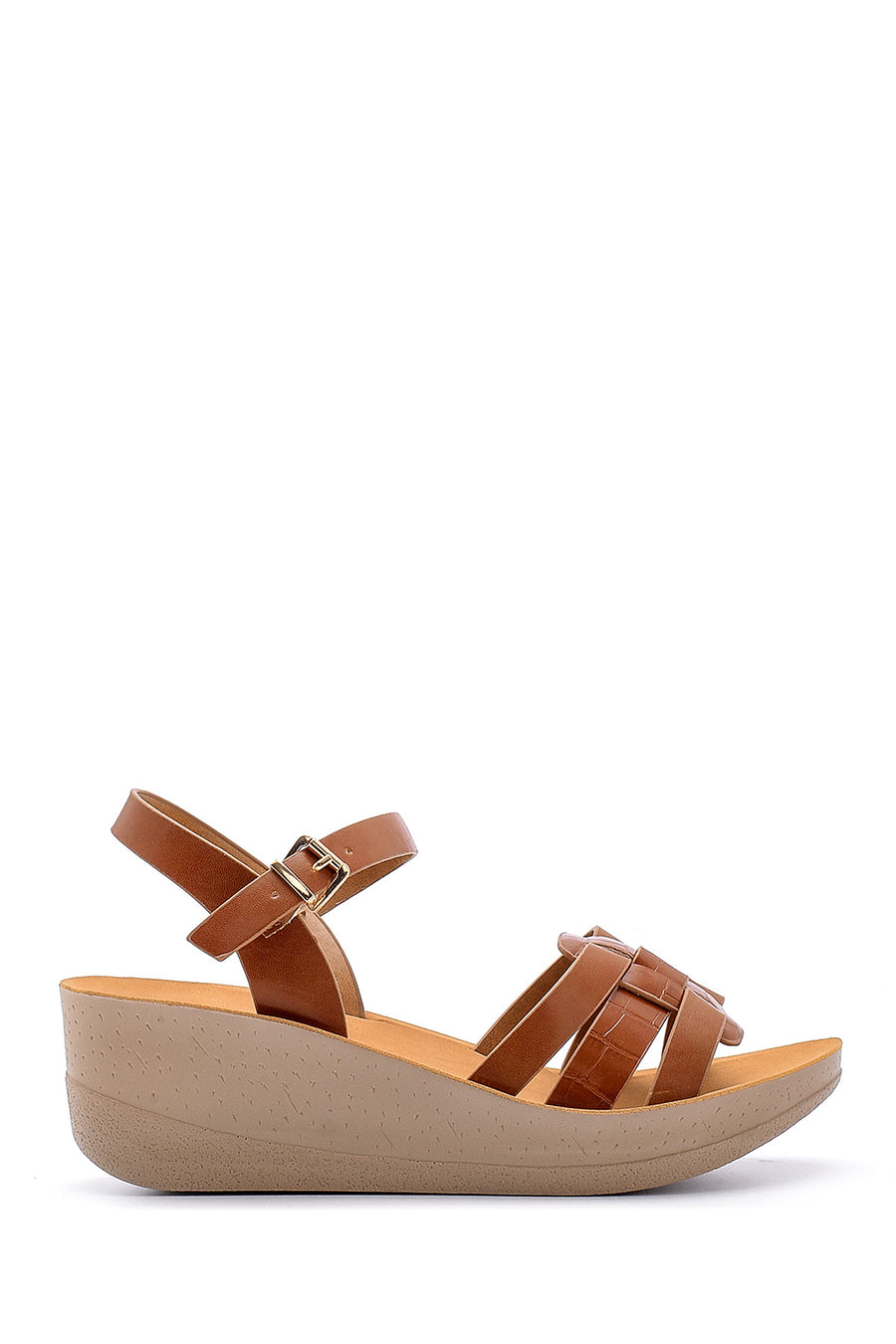 Women's Crocodile Patterned Sandals 20SFE2793E3 | Derimod