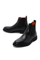 Male Black Leather Chelsea Boots | Derimod