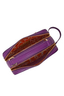 Woman Purple Long-Strap Printed Shoulder Bag | Derimod