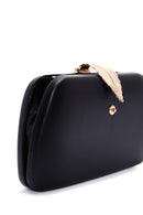 Woman Black Long Chain Strap Evening Mini Clutch Bag | Derimod