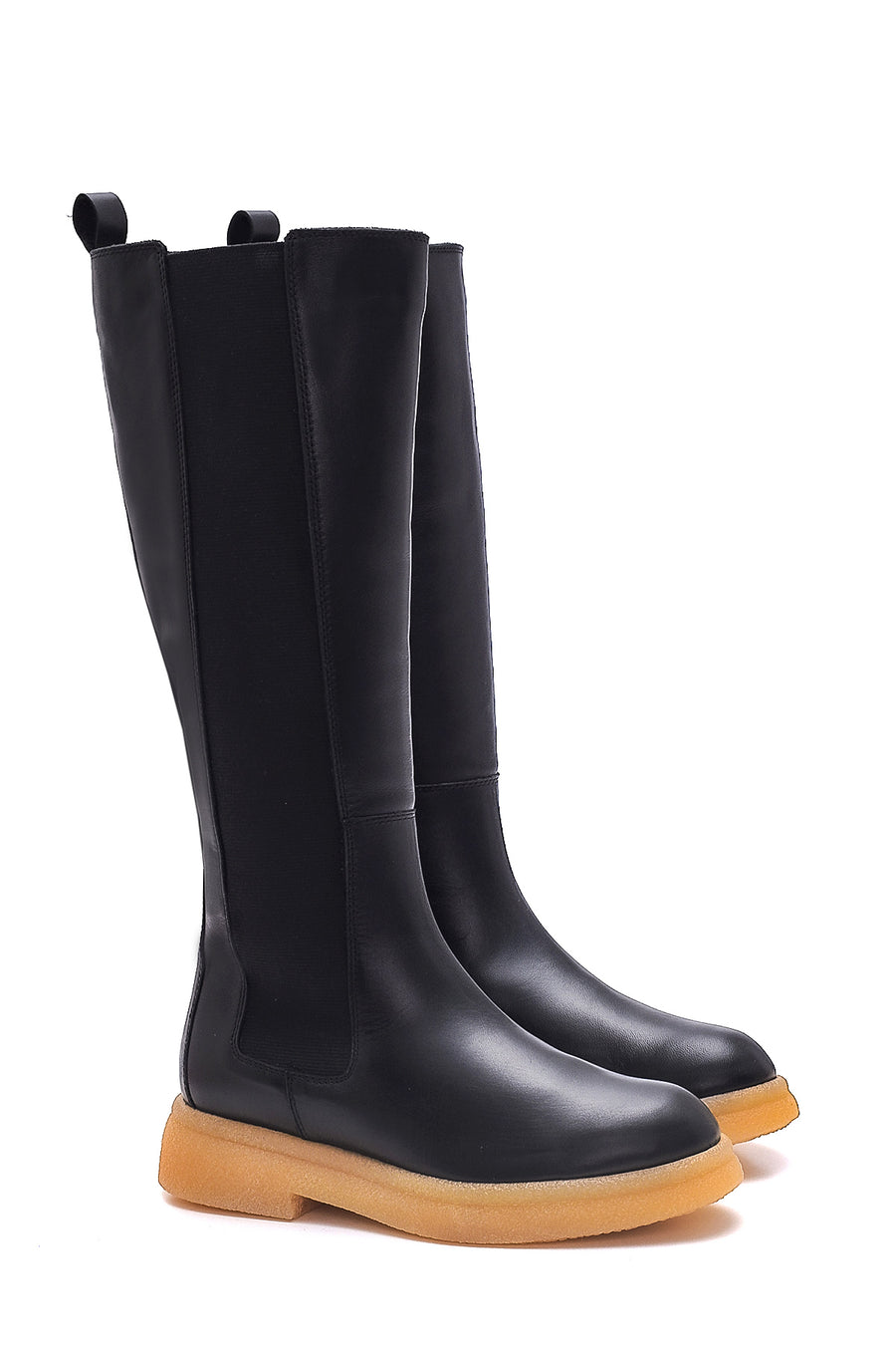 Women's Leather Thick Sole Boots