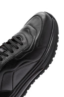 Men's Black Lace-up Leather Sneaker | Derimod