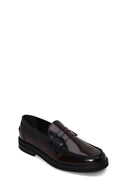 Erkek Bordo Deri Casual Loafer | Derimod