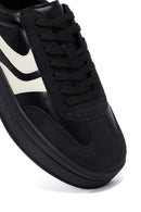 Woman Black Lace-Up Chunky Sneaker | Derimod